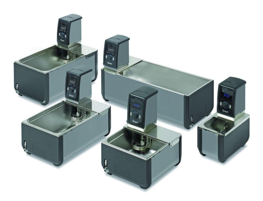 Grant Thermostatic Bath, 5 Litre, Programmable, USB, Stainless Steel Tank, With Pump And Bridge Plate, Amb. +15…+200 °C