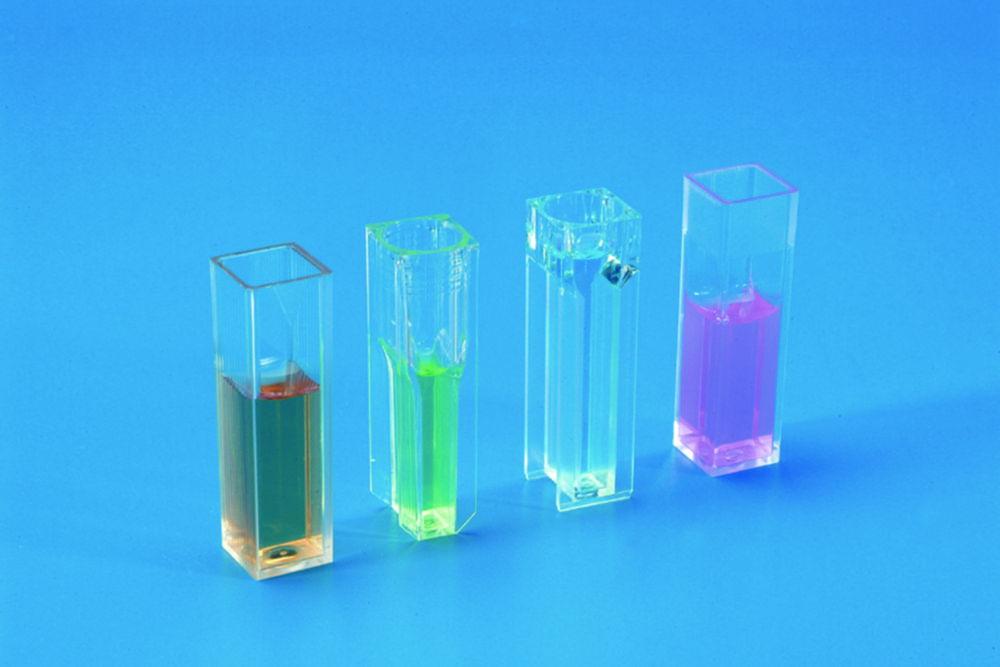 Kartell Semi-Micro Cuvette 1.5 mL PMMA Low Form Pack of 100