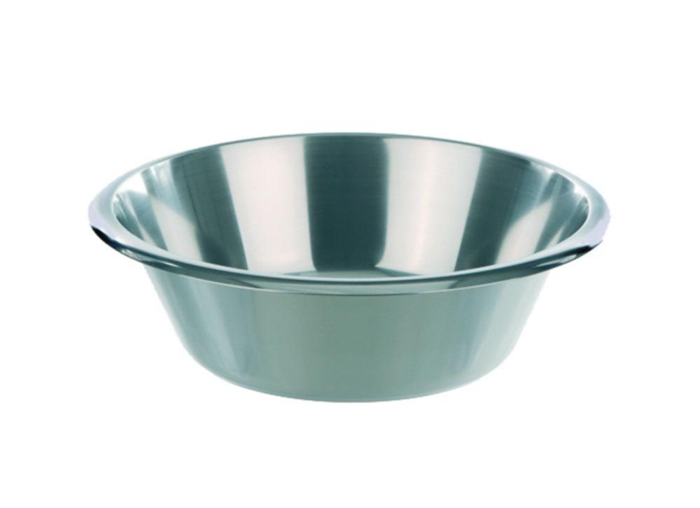 BOCHEM Laboratory Bowl, 1 L, 18/10 Stainless Steel, Diameter 165 mm, Height 75 mm, Type 1, Low Form