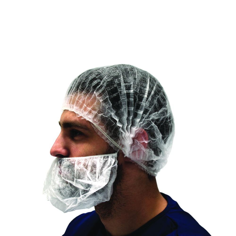 BioClean Beard Snood universal size, white, pack of 10x100