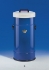 Large insulating vessels,with cover and handle cap. 21 ltrs., blue coated protective casing out of metal