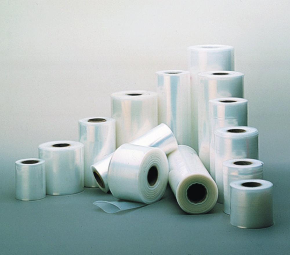 Plastic film 250x0,20 mm tubular, transparent in rolls of 25 m