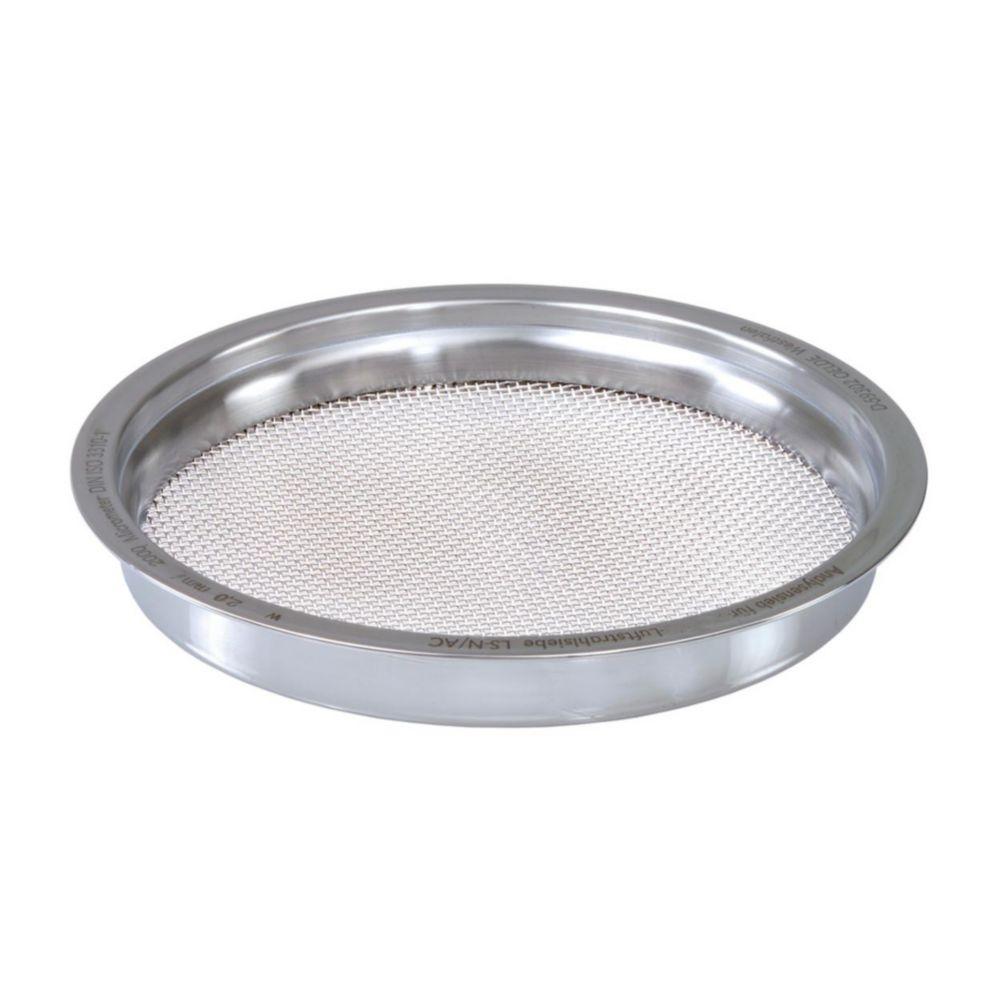 NEXOPART Air Draft Sieve 203 x 28 mm 2 mm Mw., With Stainless Steel Frame Including Certificate 2.1 According to DIN EN 10 204